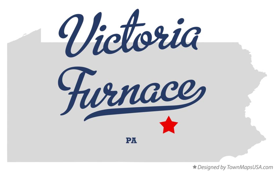 Map of Victoria Furnace Pennsylvania PA