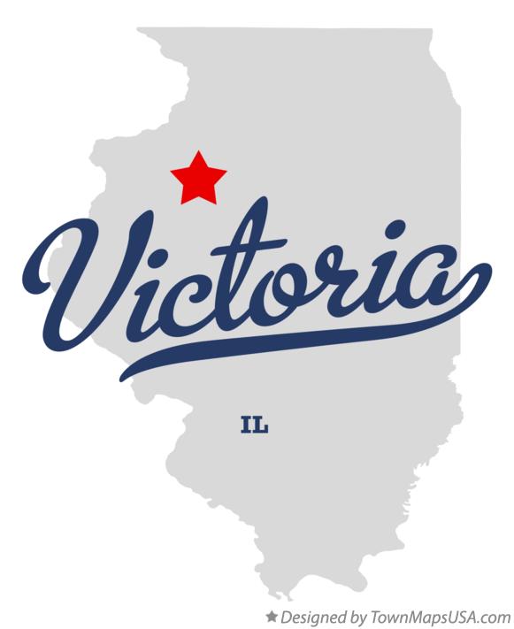 Map of Victoria Illinois IL