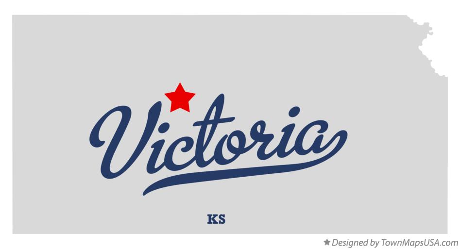 Map of Victoria Kansas KS