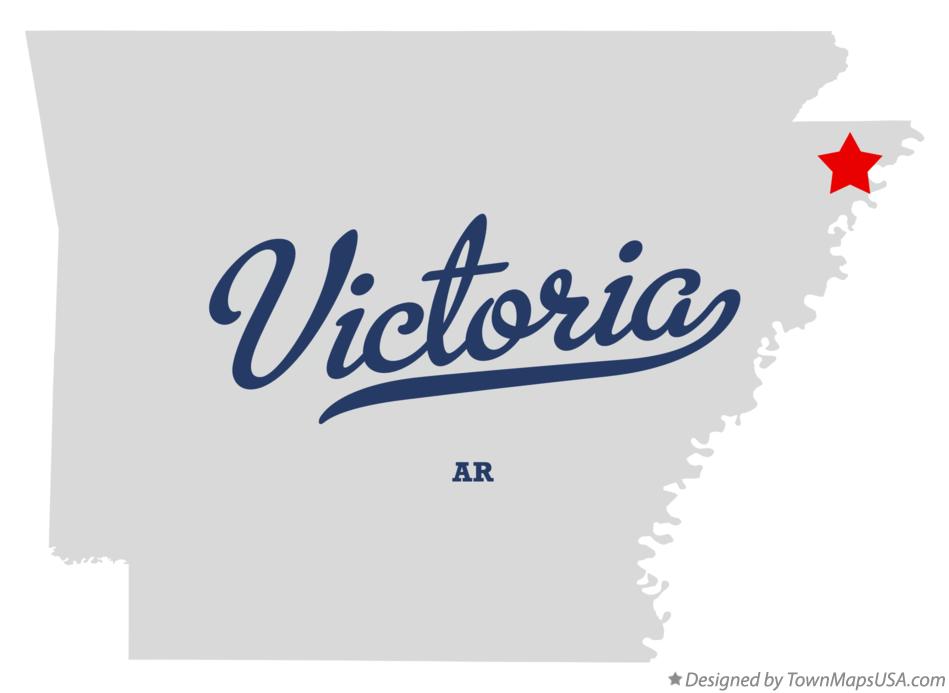 Map of Victoria Arkansas AR