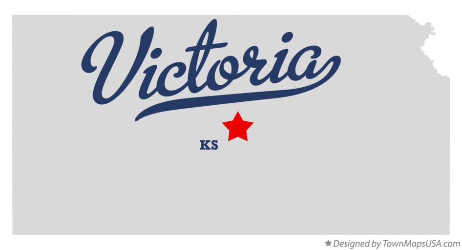Map of Victoria Kansas KS