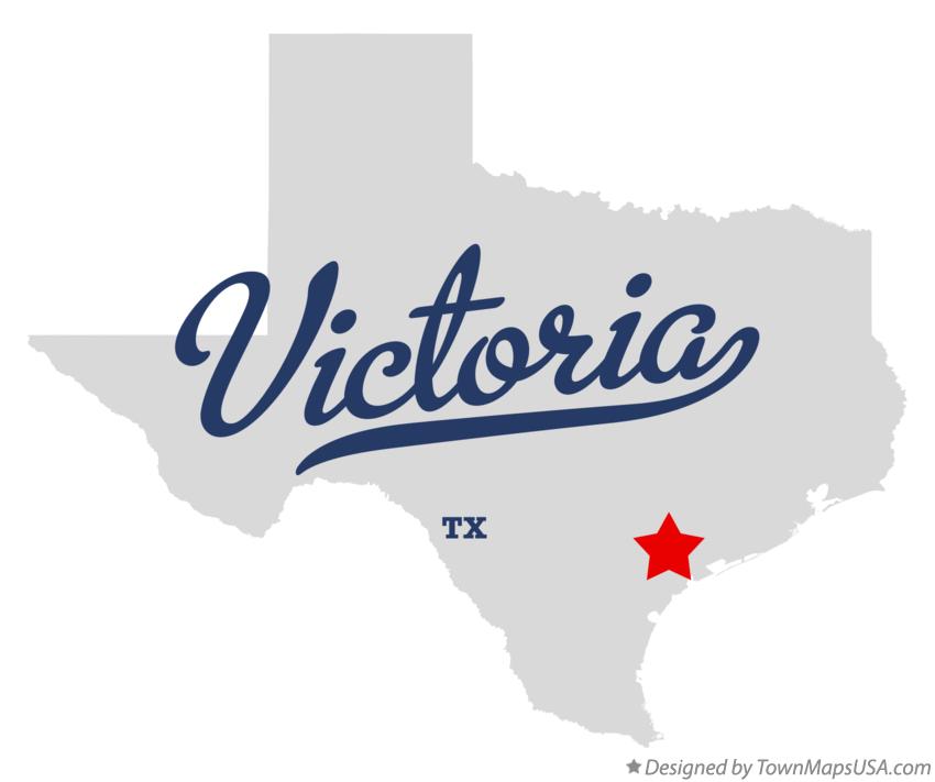 Map of Victoria Texas TX