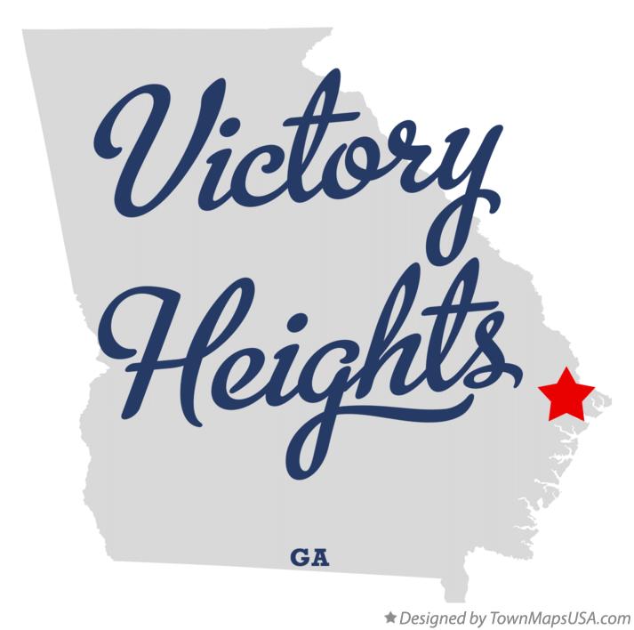Map of Victory Heights Georgia GA