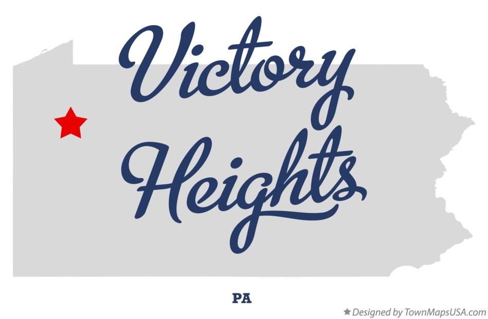 Map of Victory Heights Pennsylvania PA