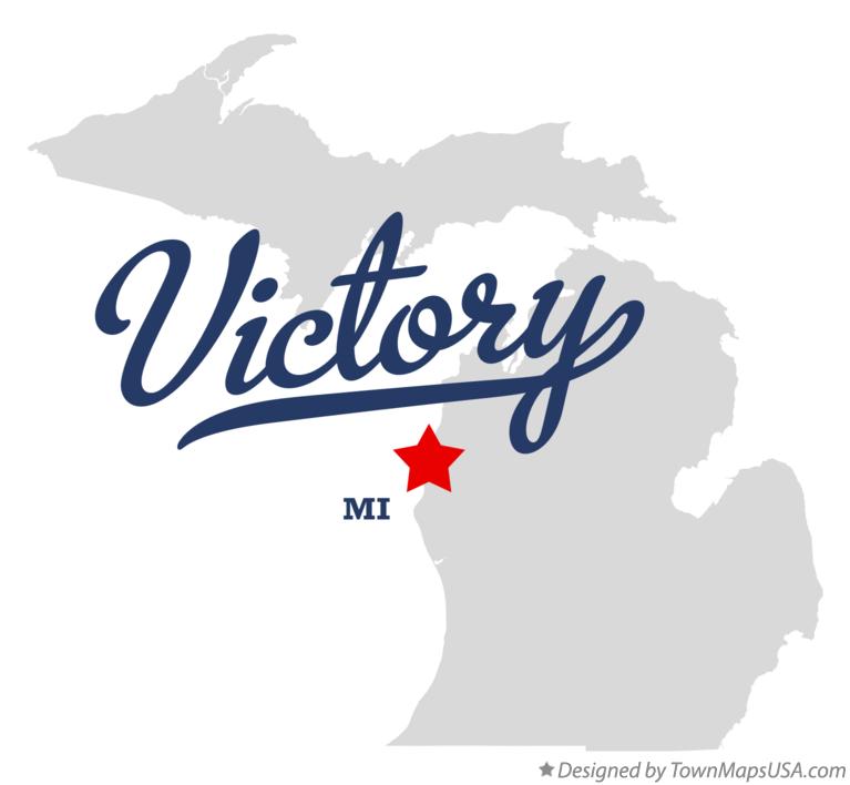 Map of Victory Michigan MI