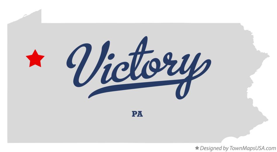 Map of Victory Pennsylvania PA