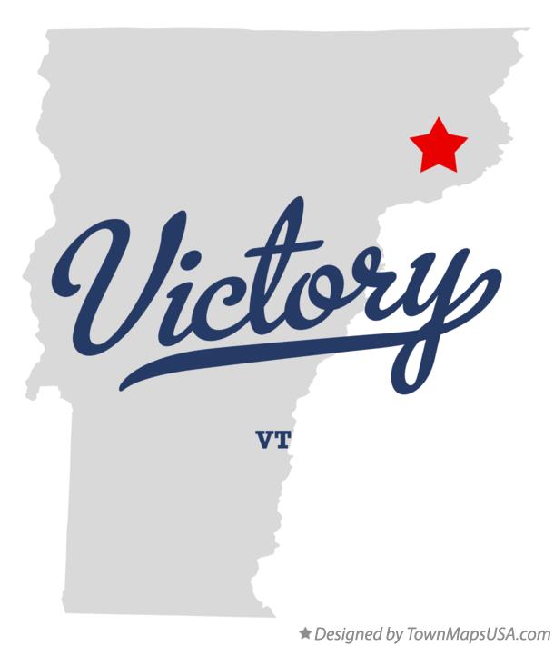 Map of Victory Vermont VT