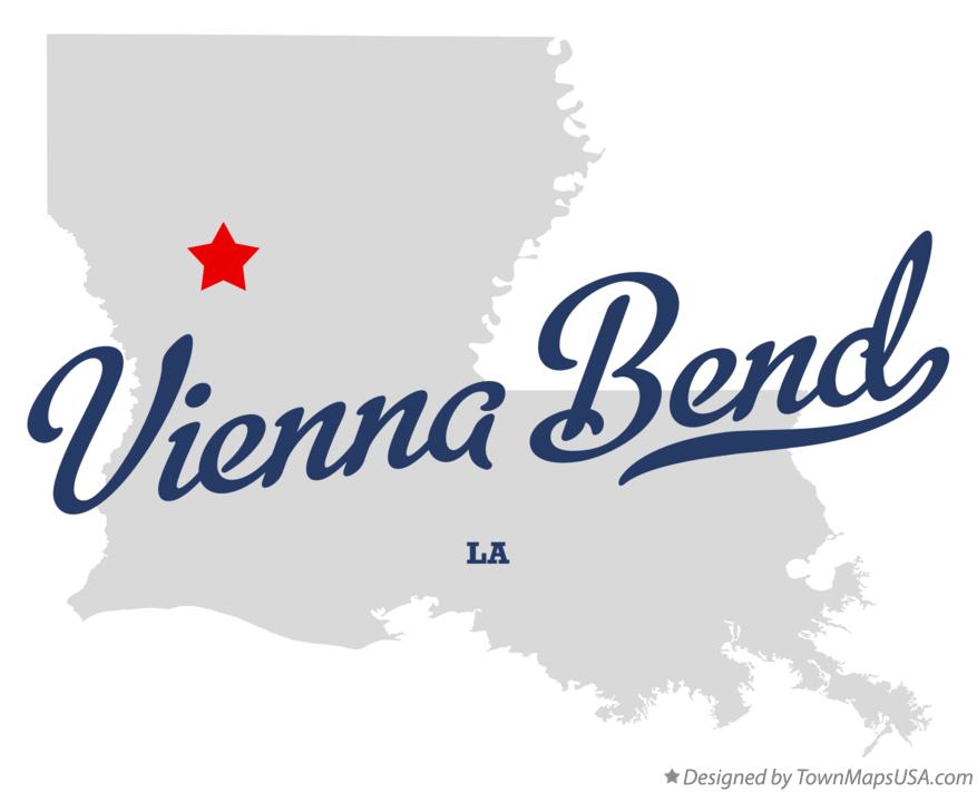 Map of Vienna Bend Louisiana LA