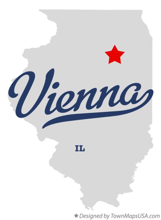 Map of Vienna Illinois IL