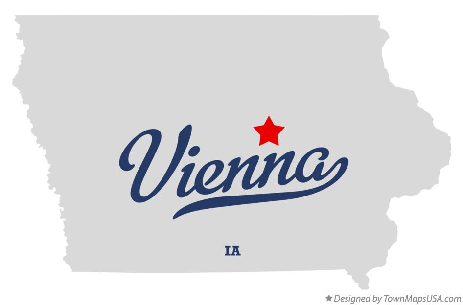 Map of Vienna Iowa IA