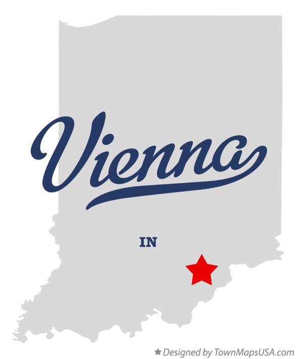 Map of Vienna Indiana IN
