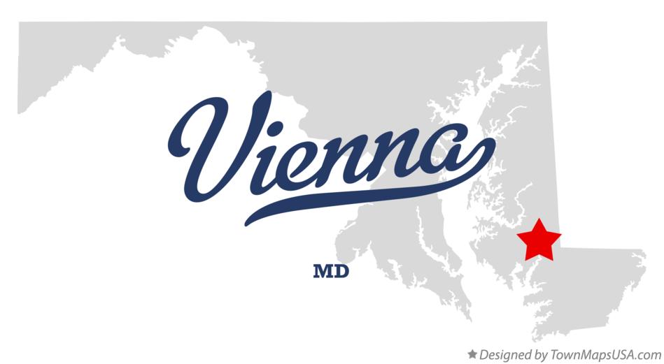 Map of Vienna Maryland MD