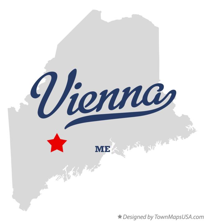 Map of Vienna Maine ME