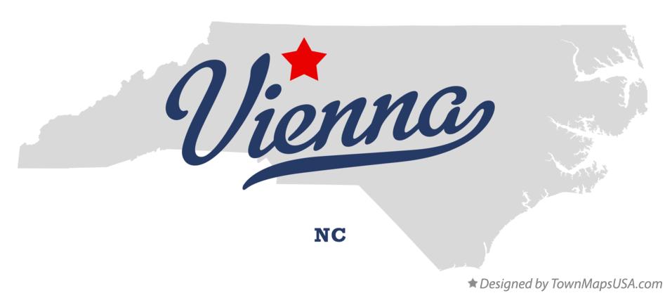 Map of Vienna North Carolina NC