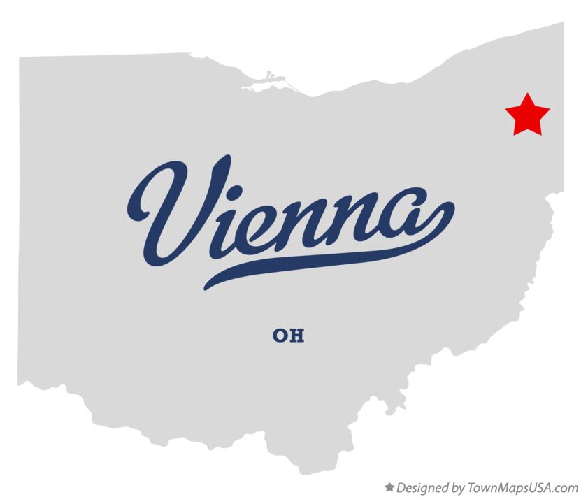 Map of Vienna Ohio OH