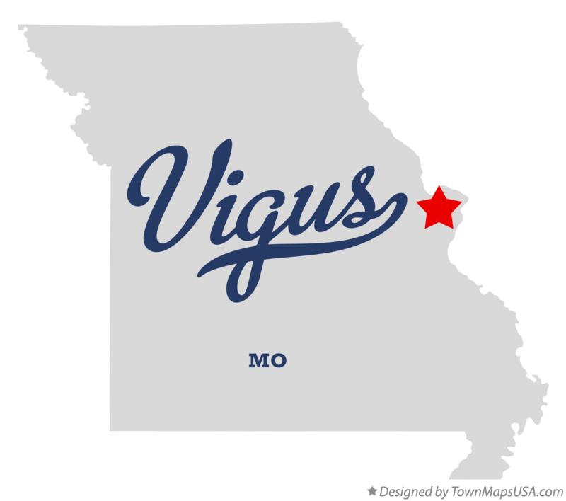 Map of Vigus Missouri MO