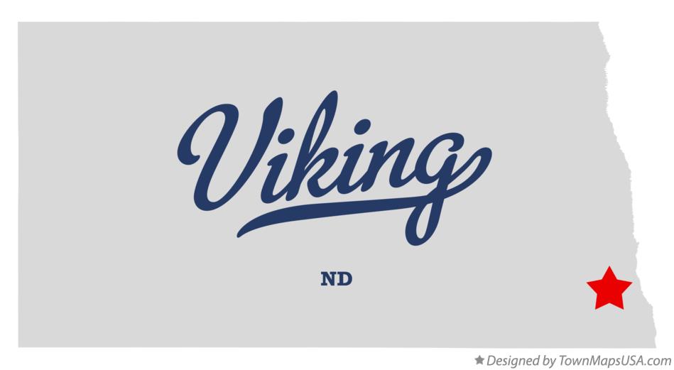 Map of Viking North Dakota ND