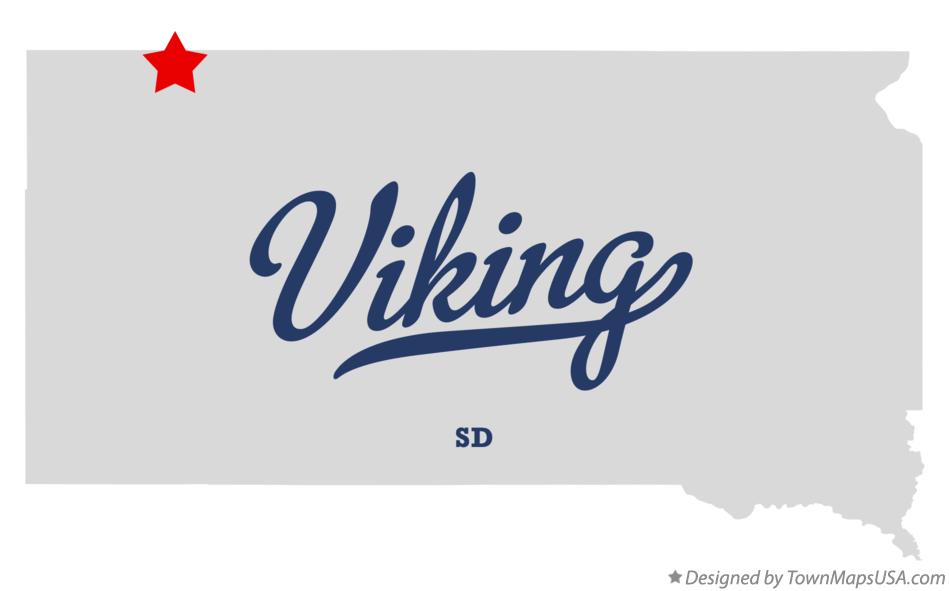 Map of Viking South Dakota SD