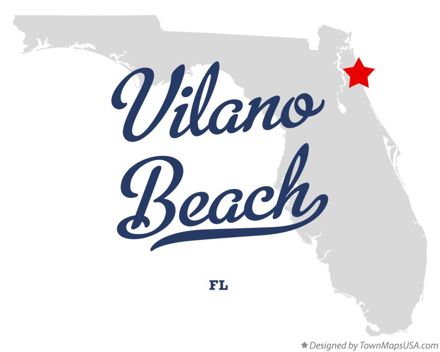 Map of Vilano Beach Florida FL