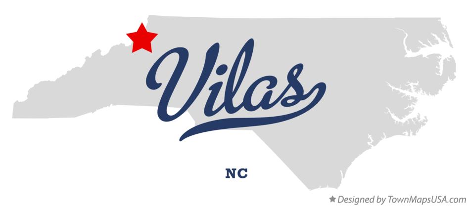 Map of Vilas North Carolina NC