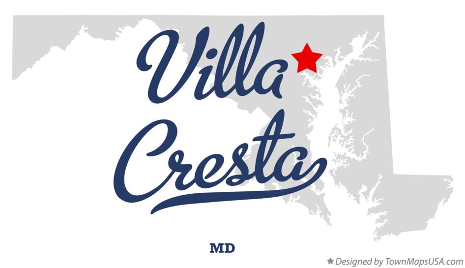 Map of Villa Cresta Maryland MD