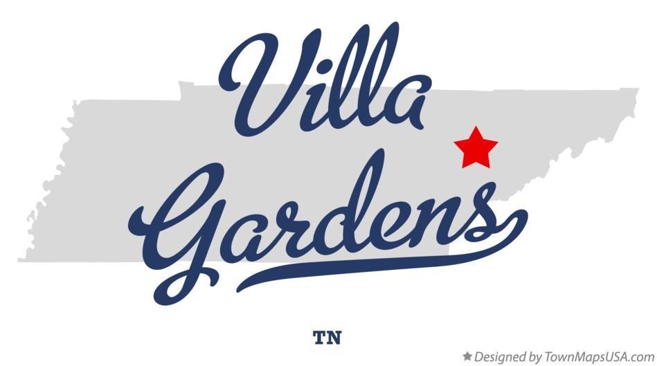 Map of Villa Gardens Tennessee TN