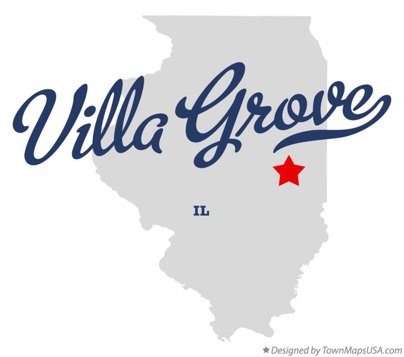 Map of Villa Grove Illinois IL