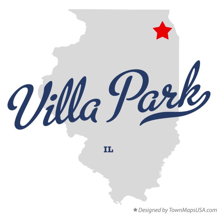 Map of Villa Park Illinois IL