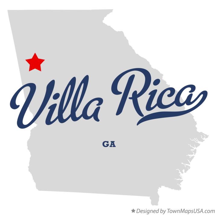 Map of Villa Rica Georgia GA