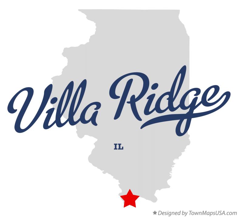 Map of Villa Ridge Illinois IL