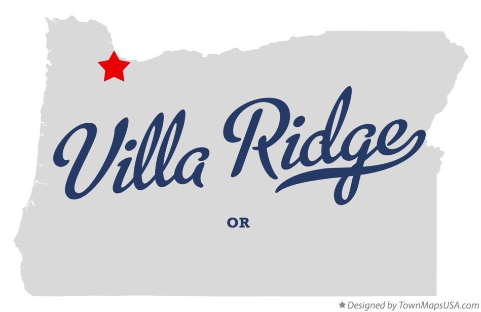 Map of Villa Ridge Oregon OR
