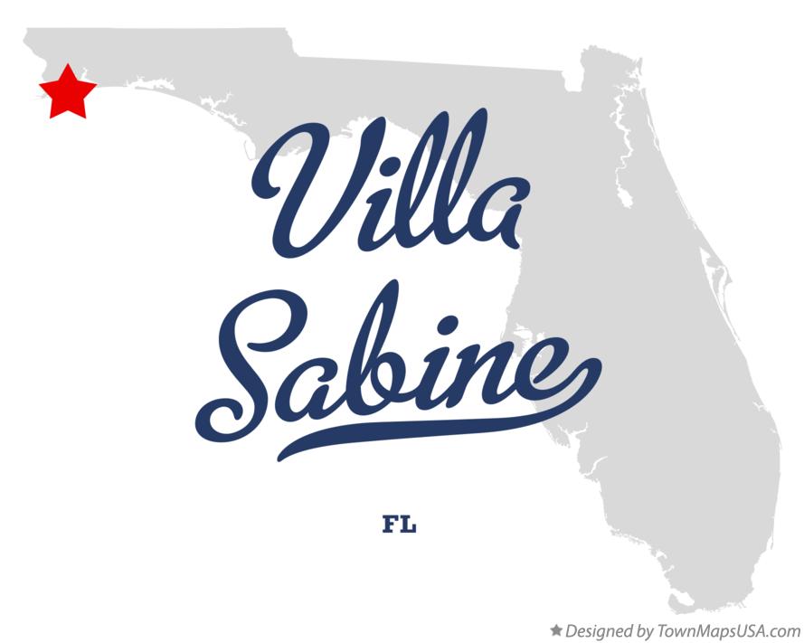 Map of Villa Sabine Florida FL