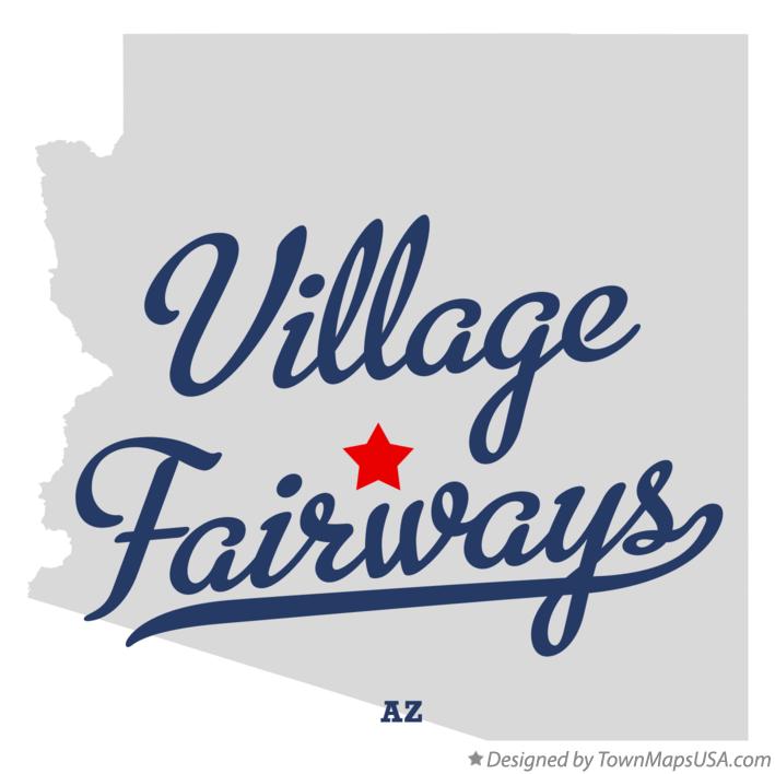 Map of Village Fairways Arizona AZ