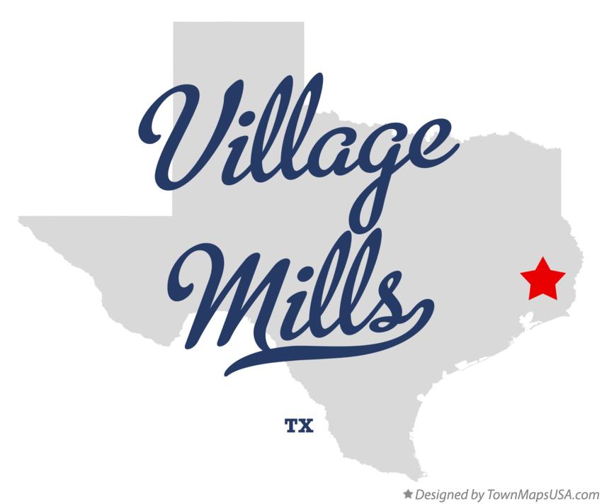 Map of Village Mills Texas TX