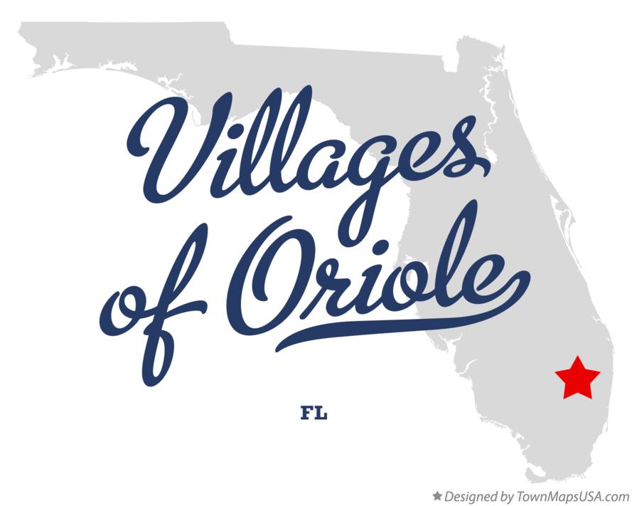 Map of Villages of Oriole Florida FL