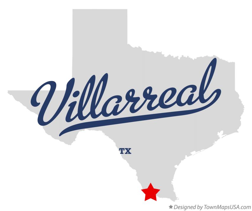 Map of Villarreal Texas TX
