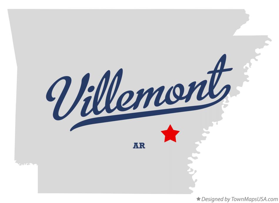 Map of Villemont Arkansas AR