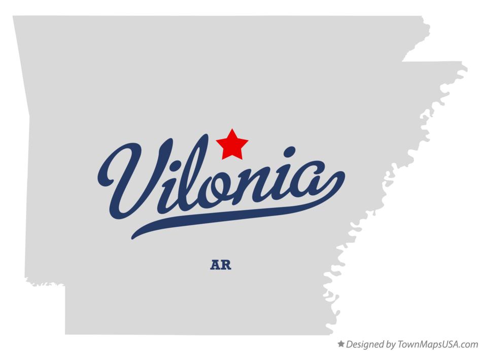 Map of Vilonia Arkansas AR