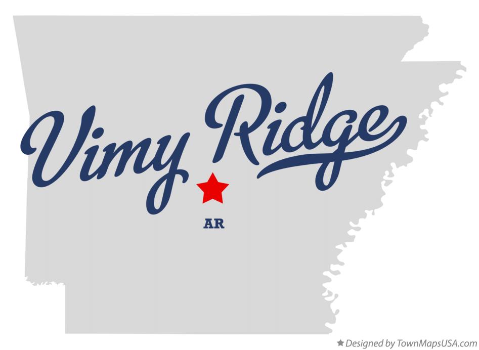 Map of Vimy Ridge Arkansas AR