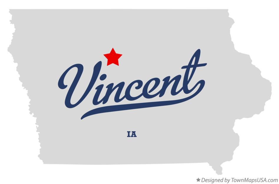 Map of Vincent Iowa IA