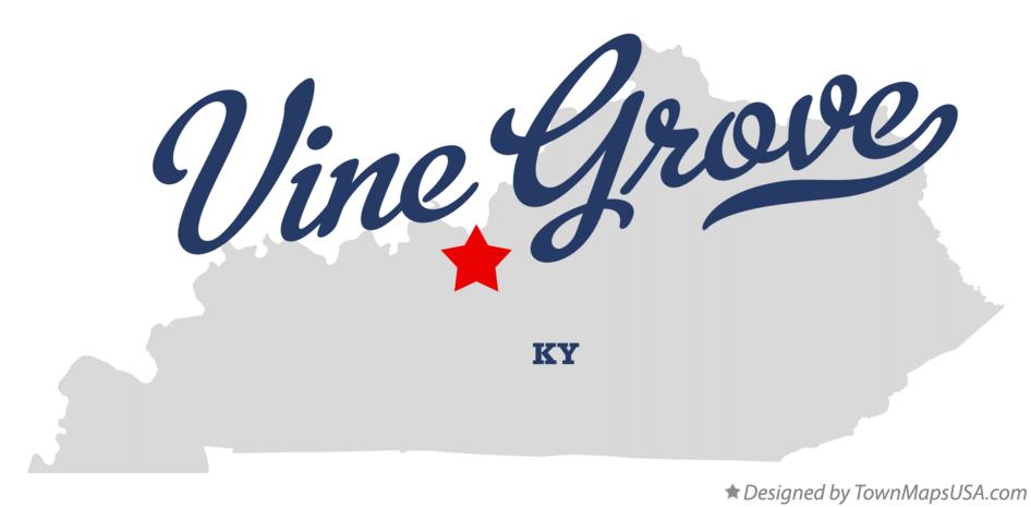 Map of Vine Grove Kentucky KY