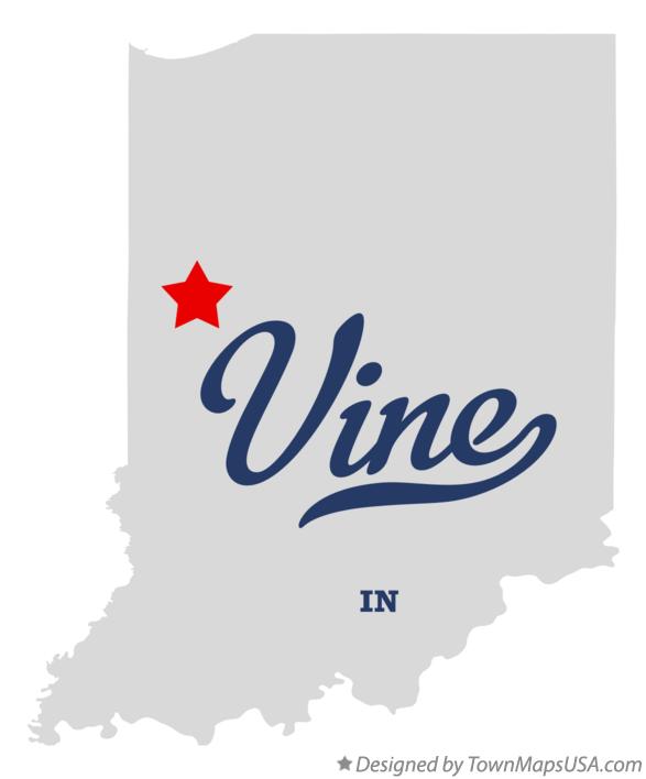 Map of Vine Indiana IN