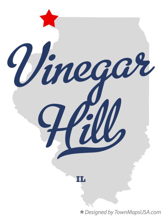 Map of Vinegar Hill Illinois IL