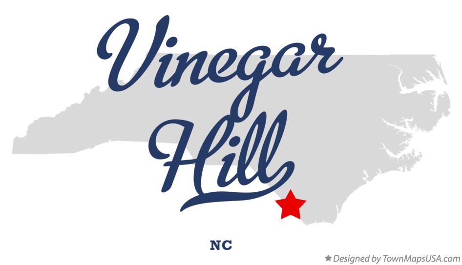 Map of Vinegar Hill North Carolina NC