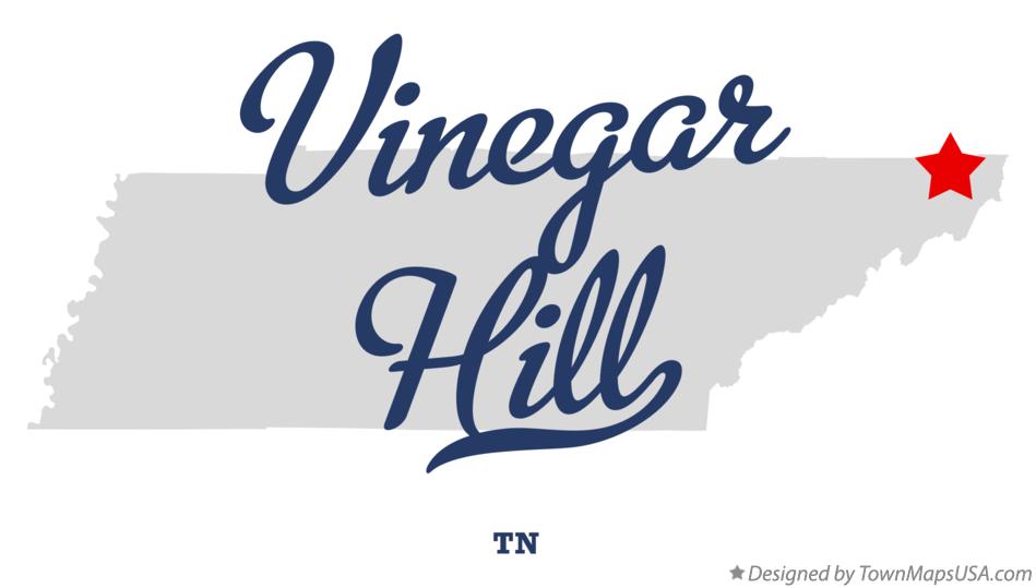 Map of Vinegar Hill Tennessee TN