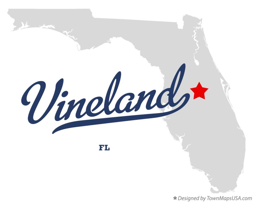 Map of Vineland Florida FL