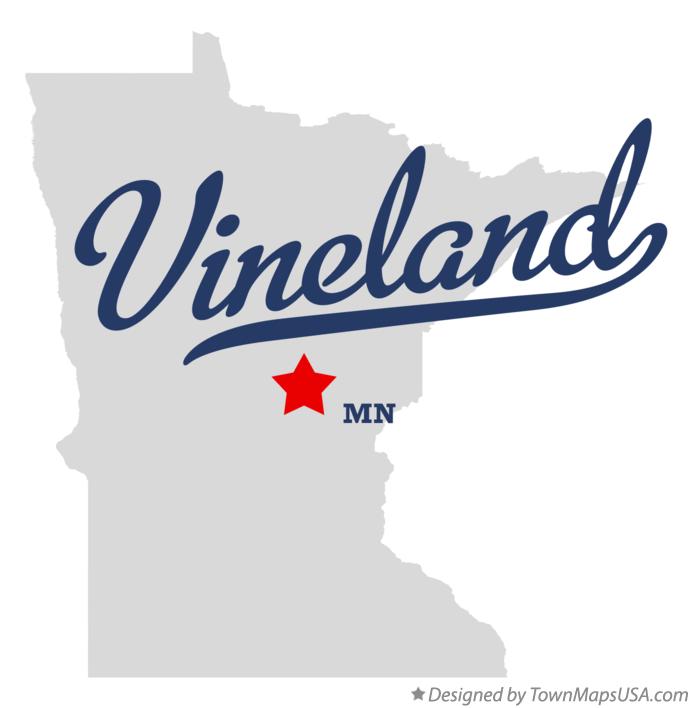 Map of Vineland Minnesota MN