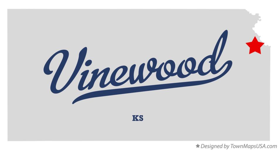 Map of Vinewood Kansas KS