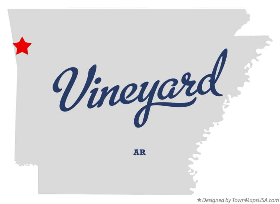 Map of Vineyard Arkansas AR