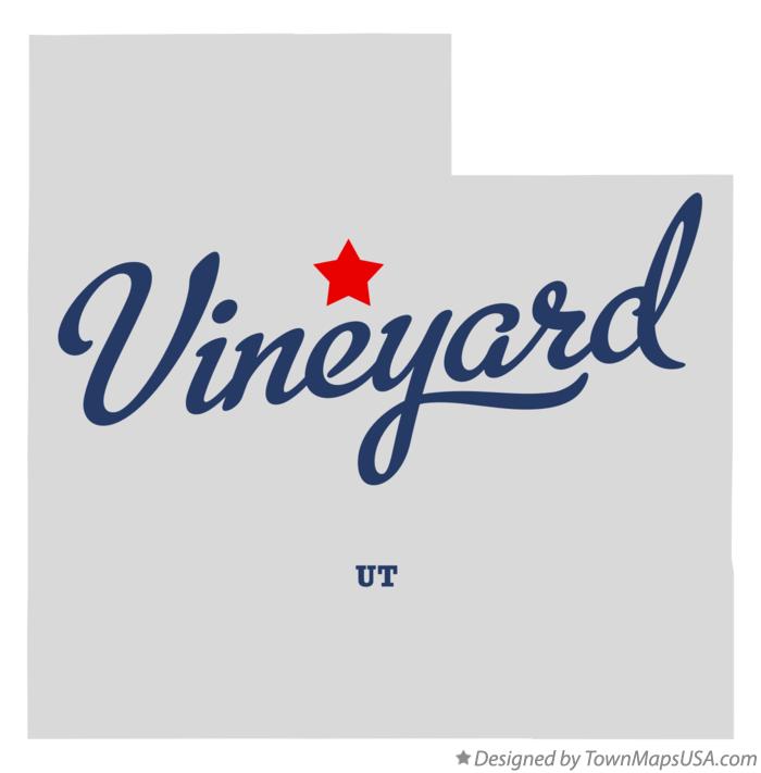 Map of Vineyard Utah UT